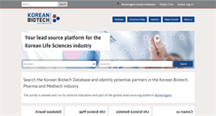 Desktop Screenshot of koreanbiotech.com