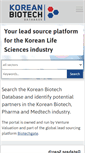 Mobile Screenshot of koreanbiotech.com