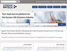 Tablet Screenshot of koreanbiotech.com